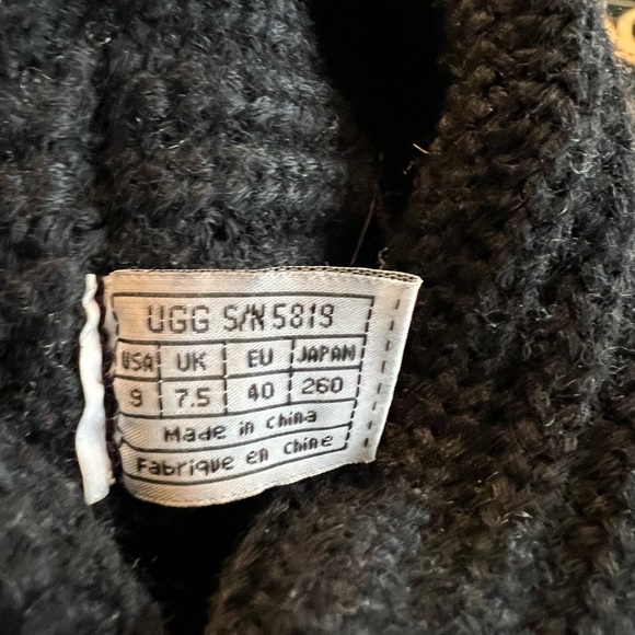 Black knit UGG boots - Picture 6 of 6